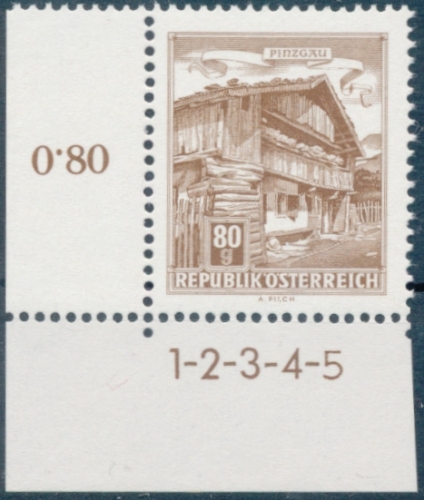 Briefmarke mit Symbolzahl(en)